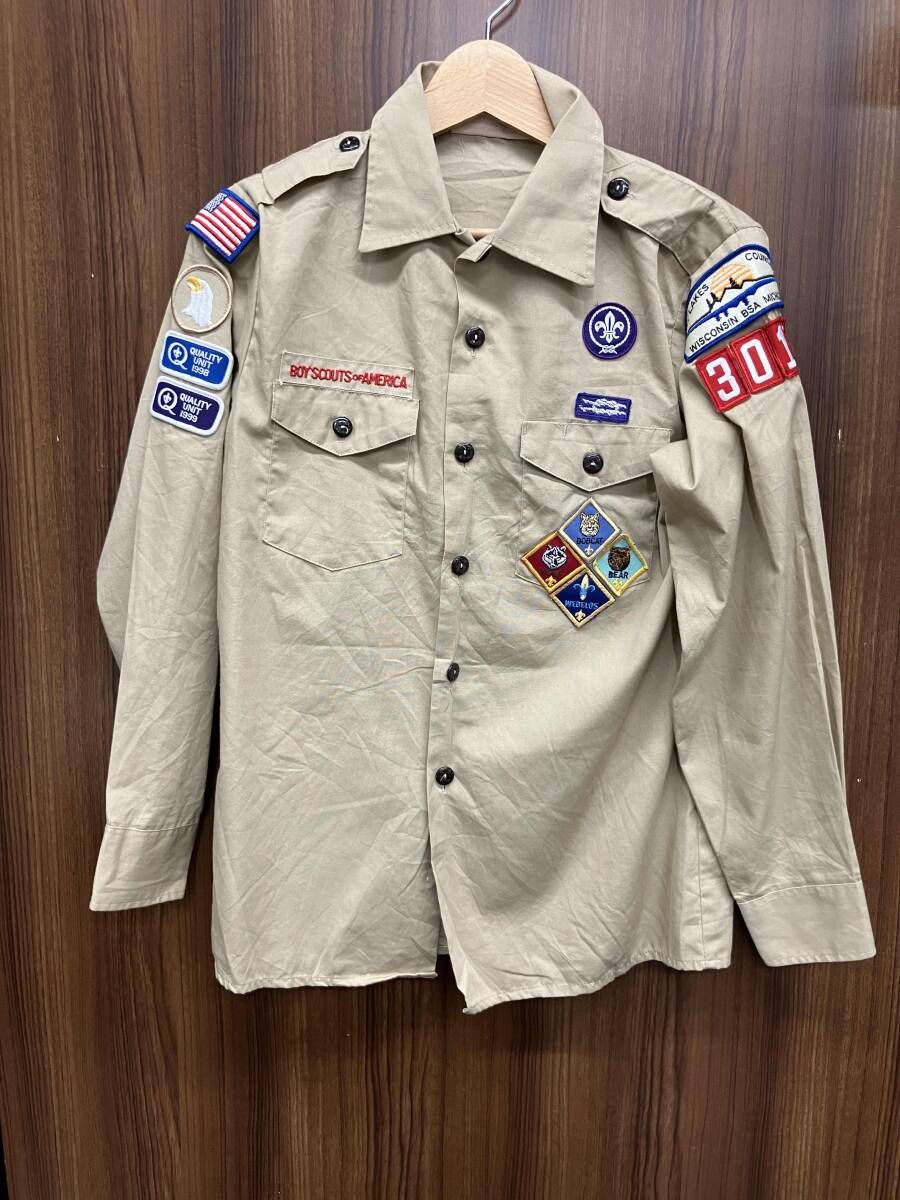 ボーイズスカウトシャツ / BOY SCOUTS of AMERICA 長袖シャツ サイズS