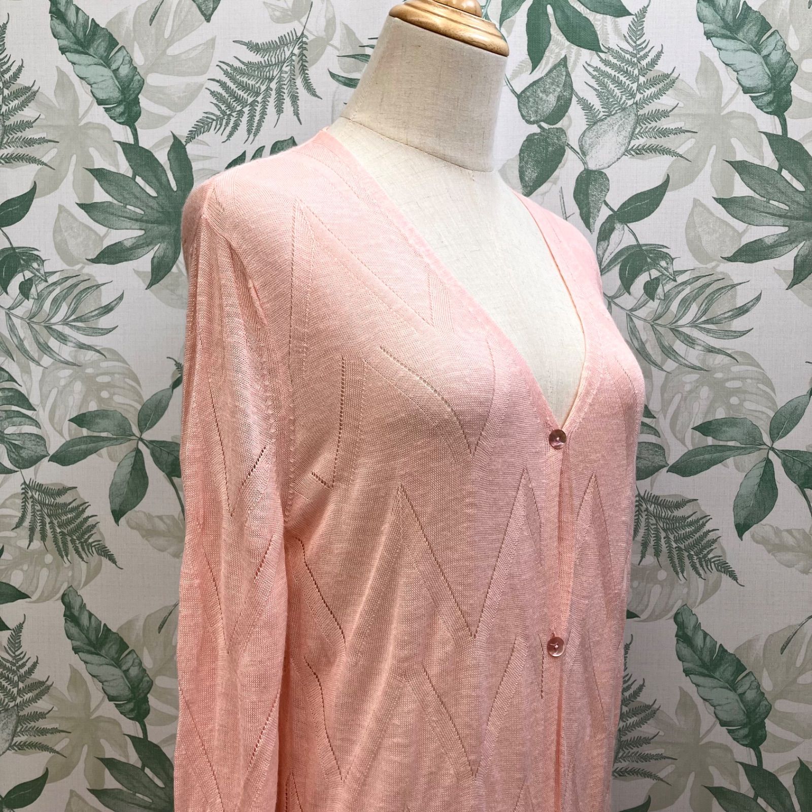 激安で季節を先取り。 GR1106 MAISON MONTAGUT ロング カーディガン S