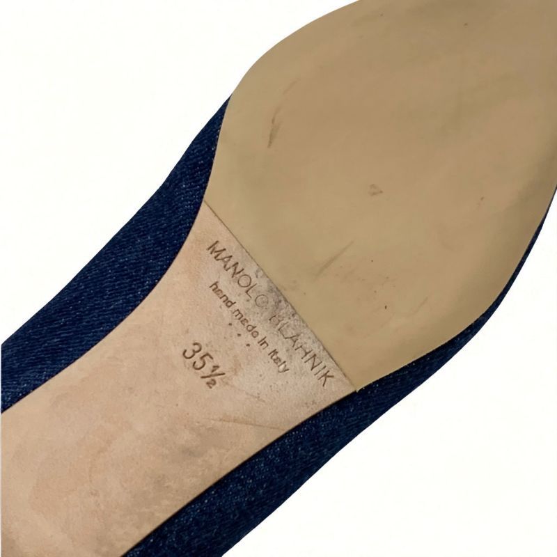 マノロブラニク MANOLO BLAHNIK ハンギシ フラットシューズ 靴