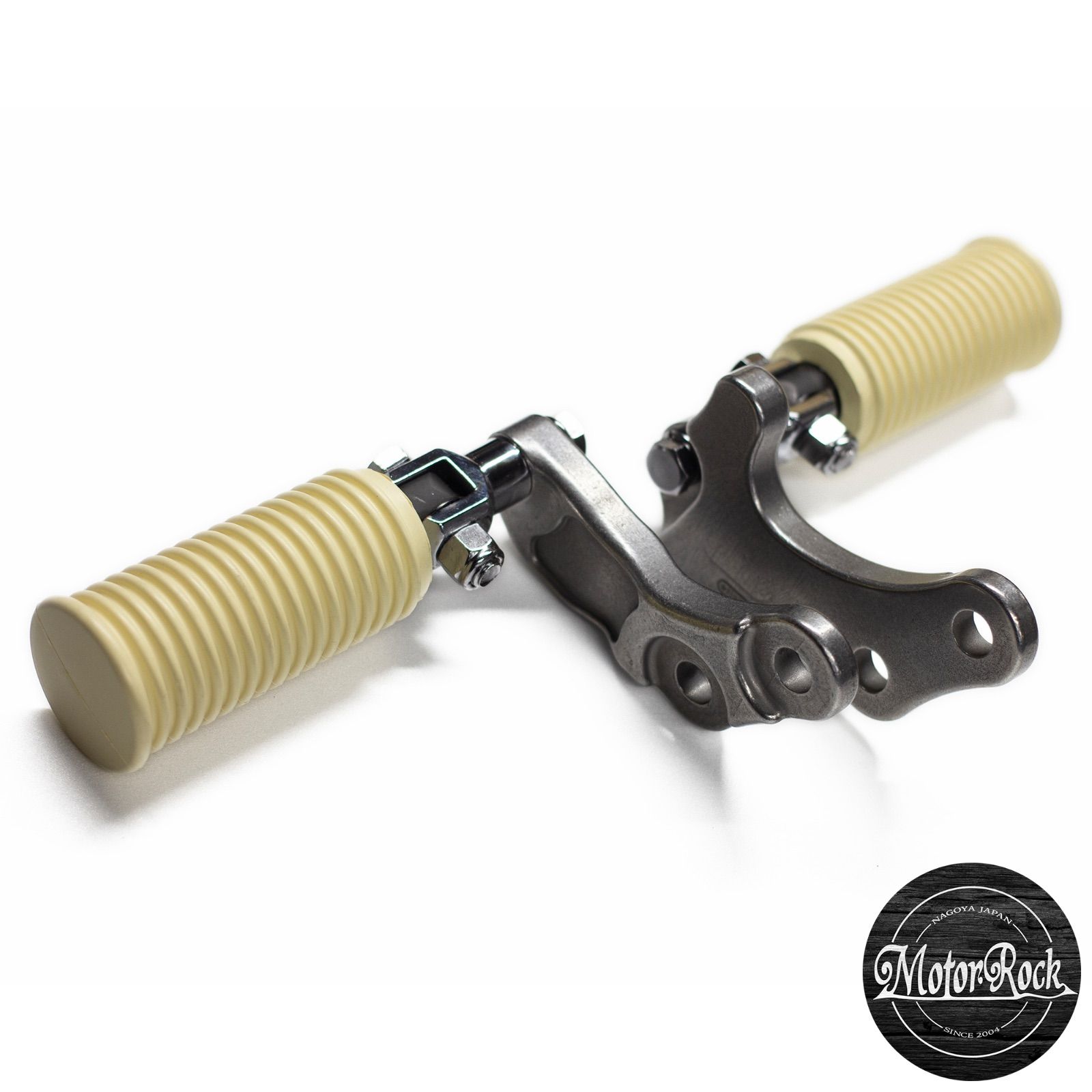 SR 400 500用 新型STDステップキット アメリカンスタイル 生成り MOTOR ROCK MR SM 115 UB