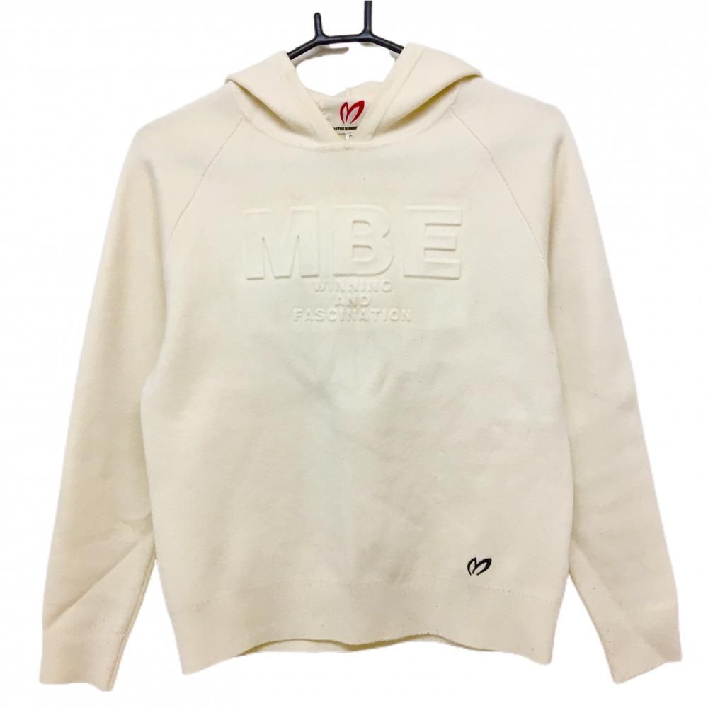 マスターバニー ニットパーカー アイボリー ウール混 セーター