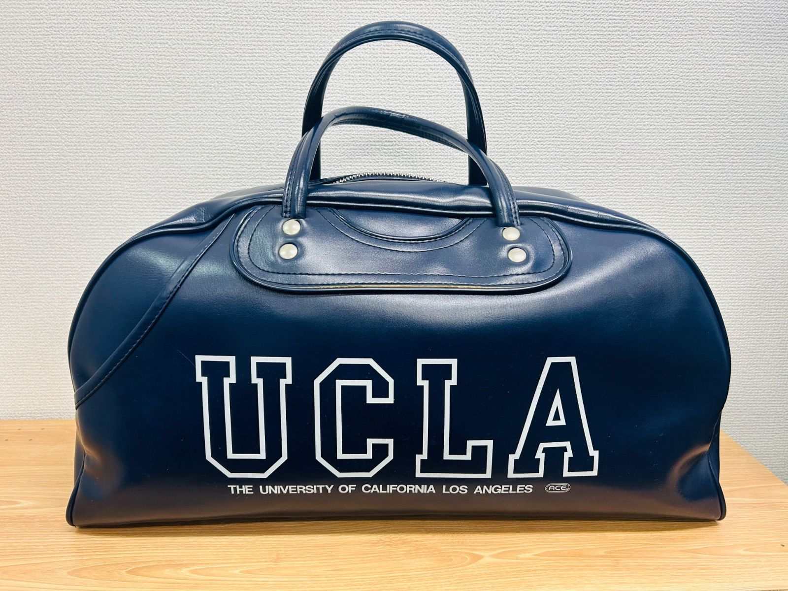 ACE UCLA ボストンバッグ ネイビー 80s ヴィンテージ