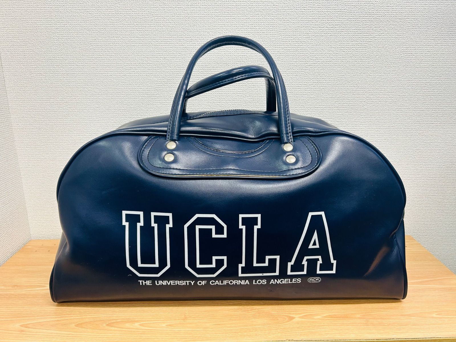 ACE UCLA ボストンバッグ ネイビー 80s ヴィンテージ