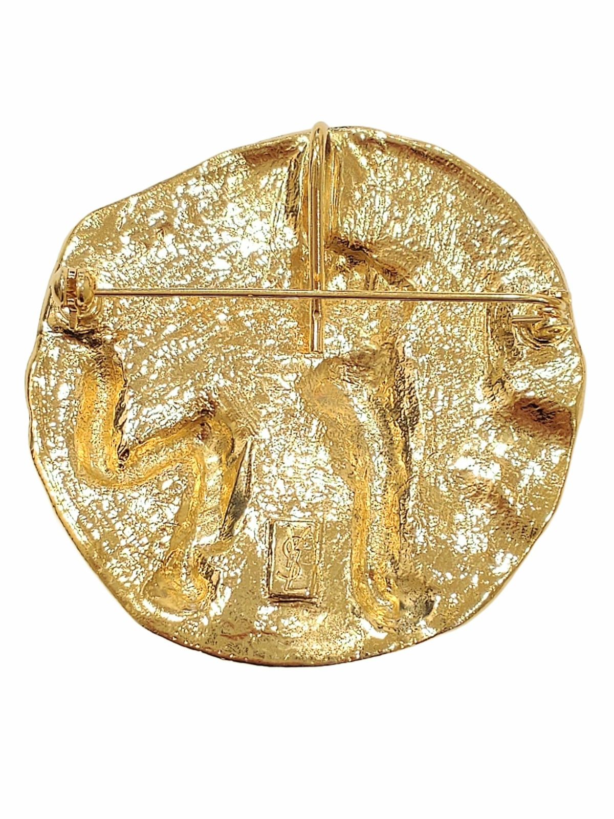 YSL YVES SAINT LAURENT イヴサンローラン ヴィンテージ ビッグブローチ S 801