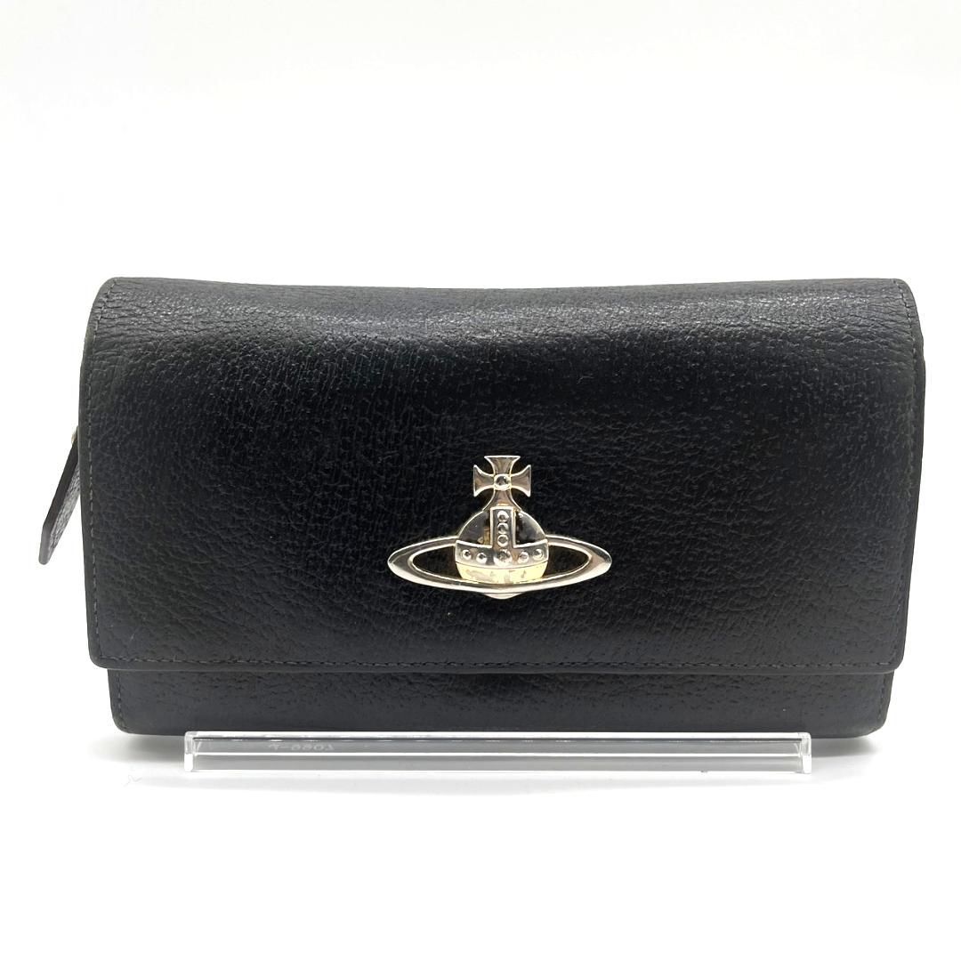 ヴィヴィアンウエストウッド Vivienne Westwood レザー 二つ折り長財布