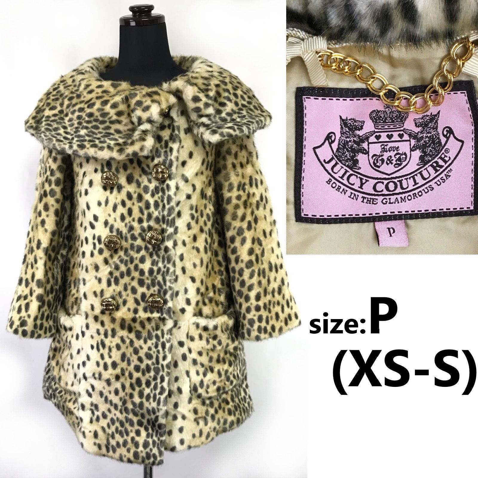 JUJU　豹柄コート JUICY COUTURE/ジューシークチュール☆LAセレブ風/レオパード柄