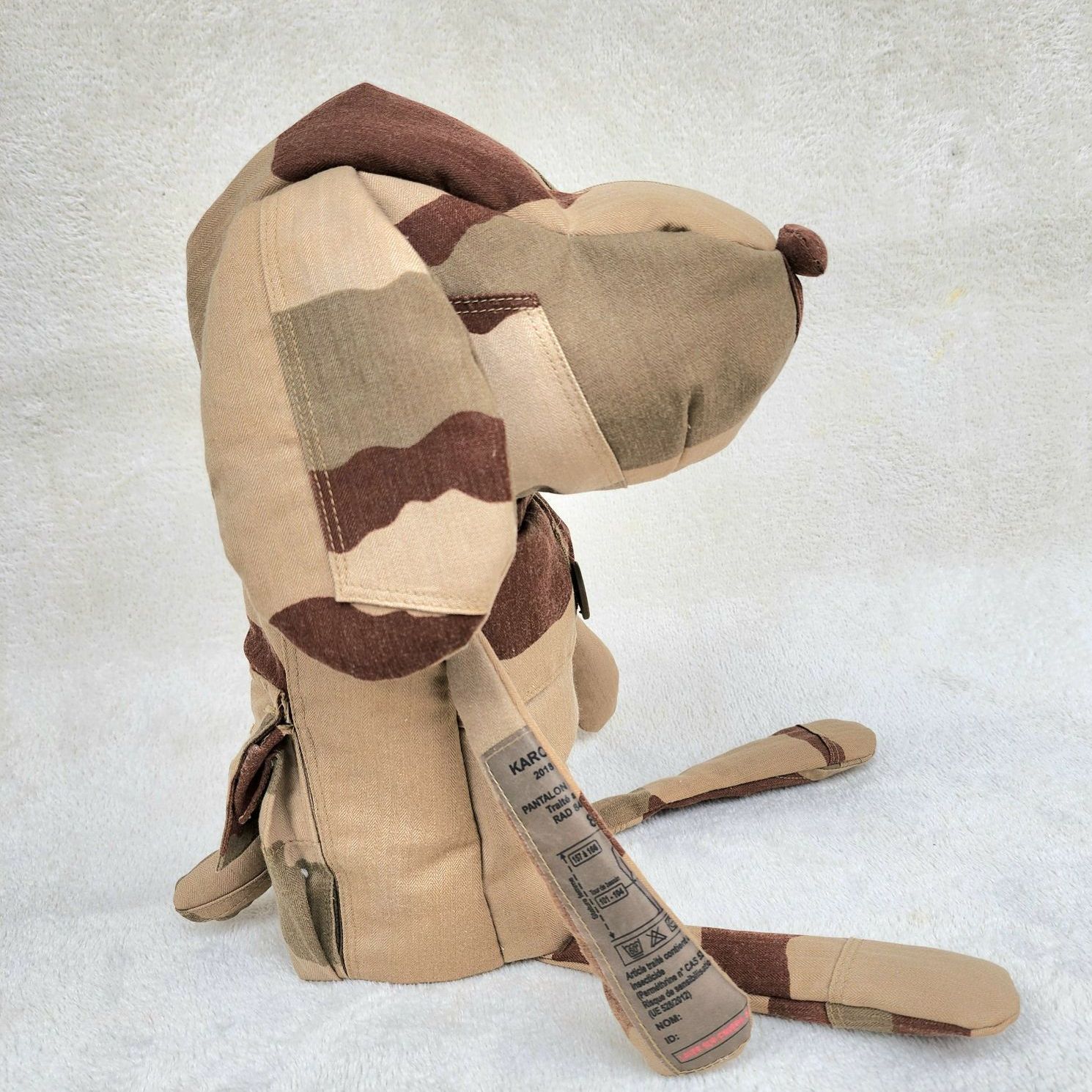 ゴルフヘッドカバー 軍服リメイク ハンドメイド 犬型 ドライバー用