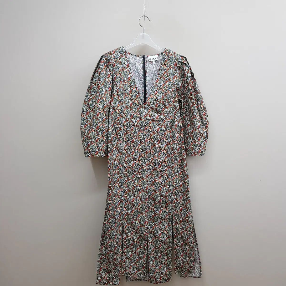 GANNI 2021 フローラル パータン ミディ ドレス サイズ34