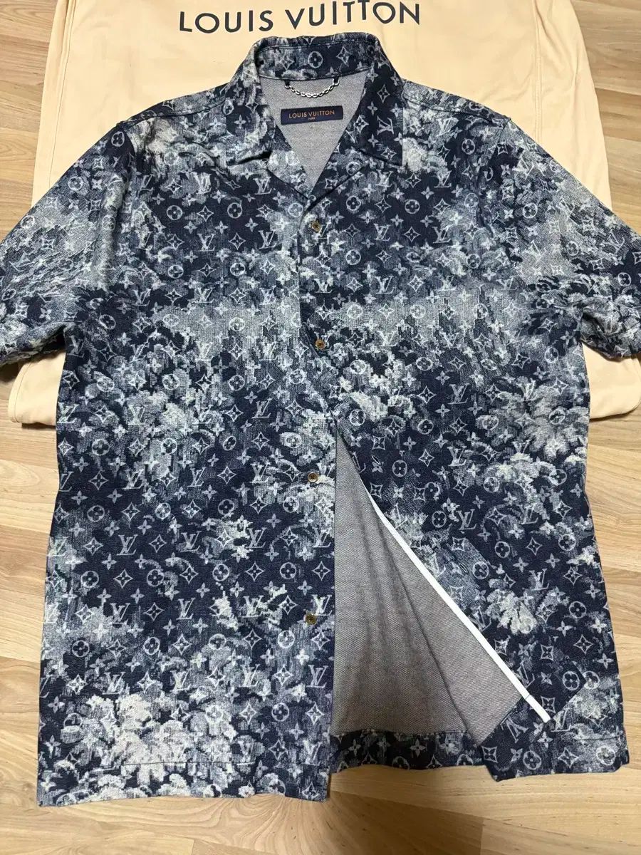 Louis Vuitton ルイヴィトン タペストリー デニム 半袖 シャツ s 95 100