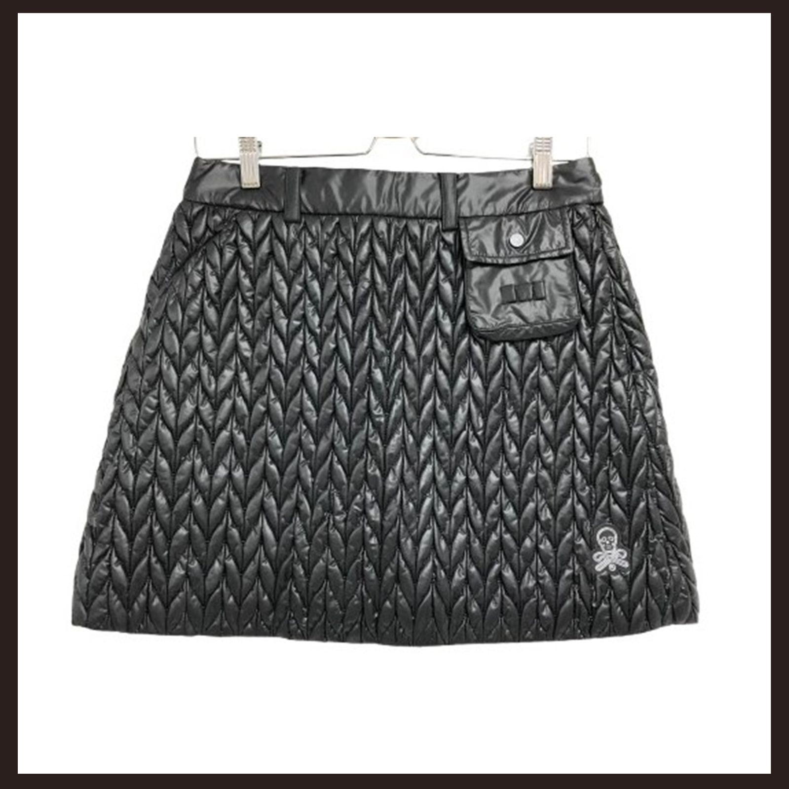 MARK-LONA マークアンドロナ キルティング パディングスカート 38 ブラック