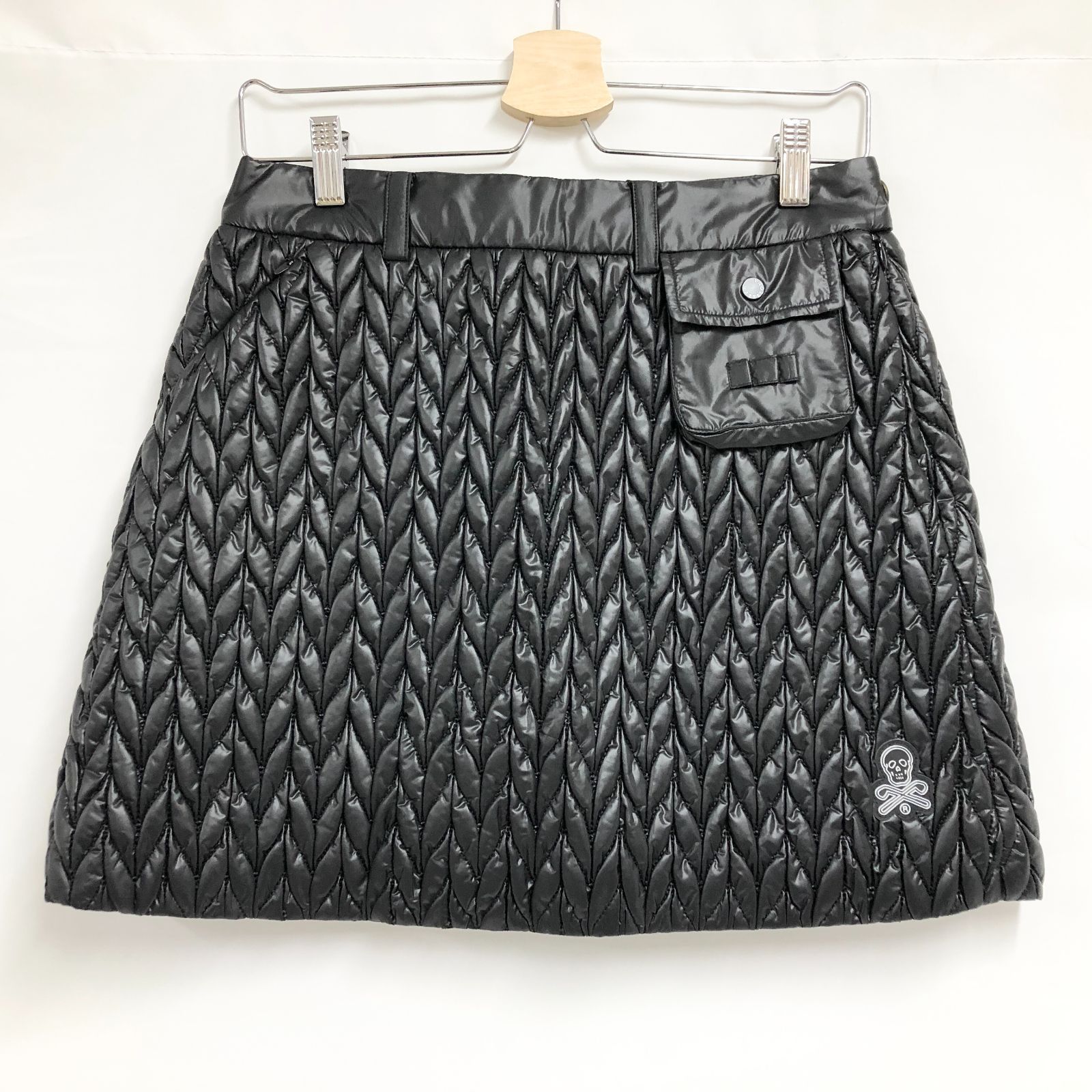 MARK-LONA マークアンドロナ キルティング パディングスカート 38 ブラック