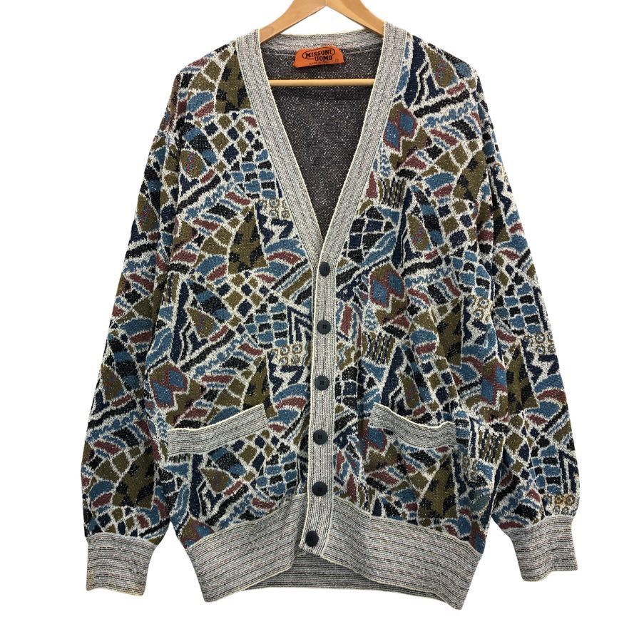 ミッソーニ ウオモ カーディガン 総柄 ブルー系 AFB33