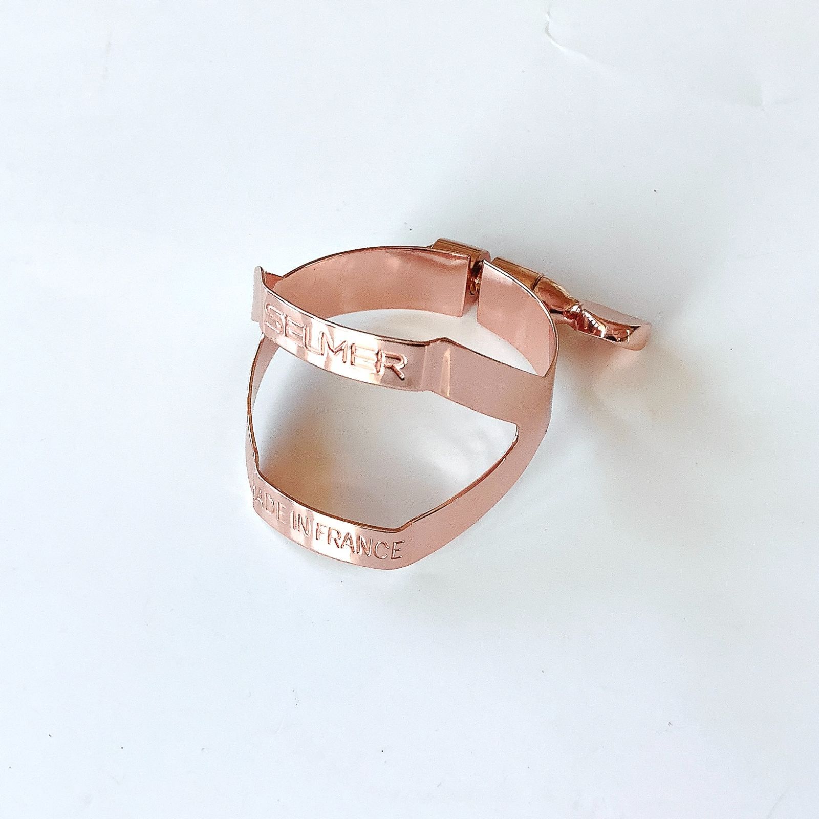 テナーサックスリガチャー セルマー ピンクゴールドプレート モジュラーシンセ サックスリガチャー 