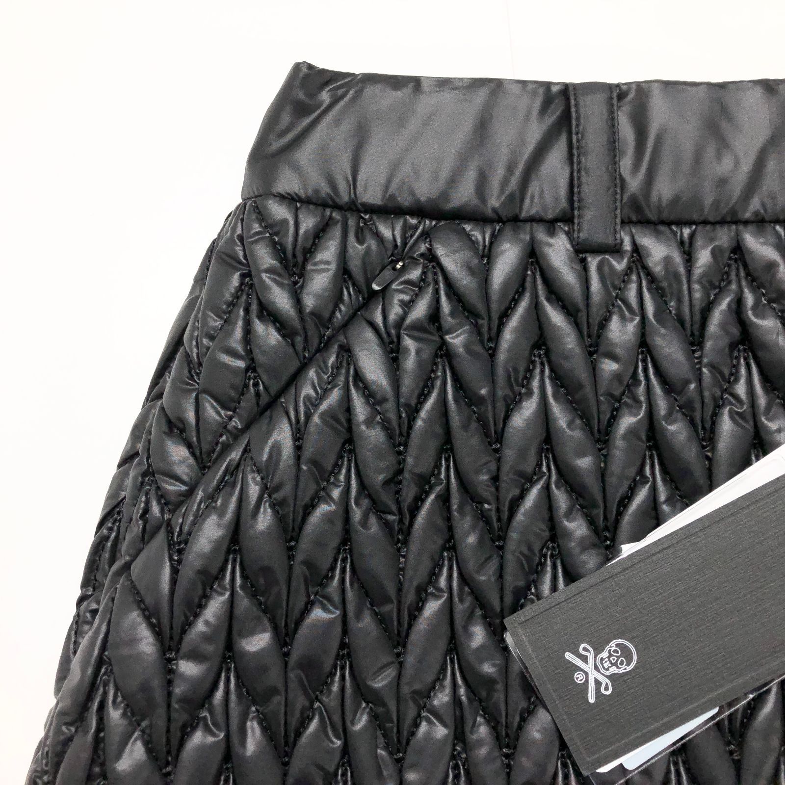  MARK-LONA マークアンドロナ キルティング パディングスカート 38 ブラック スカート レディースウェア