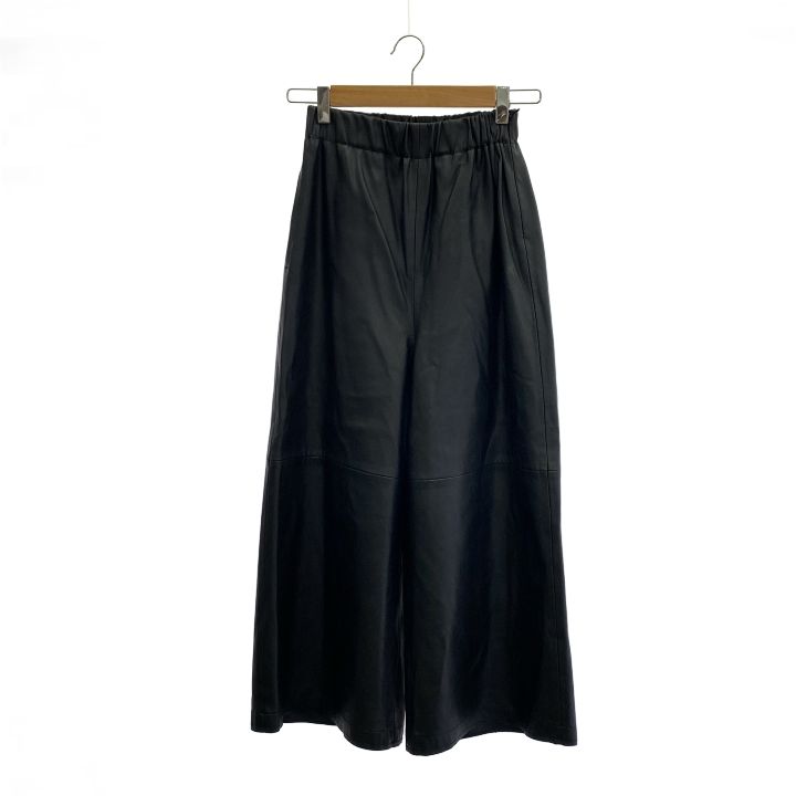 IIROT イロット 020-022-WP50 Aynthetic Leather Cropped Pant レディース ブラック 36