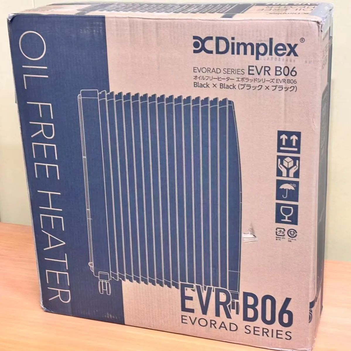 未使用 開封品 Dimplex オイルフリーヒーター EVORAD B06 EVR12BTB