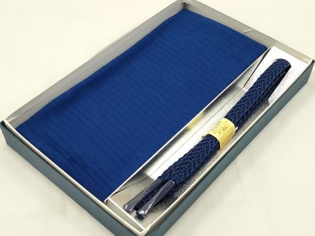 平和屋着物＊夏物　和装小物　帯締め・帯揚げセット　芝草花地紋　逸品　未使用　AABC2756ay 平和屋着物＊夏物 和装小物 帯締め・帯揚げセット 芝草花地紋 逸品 未使用