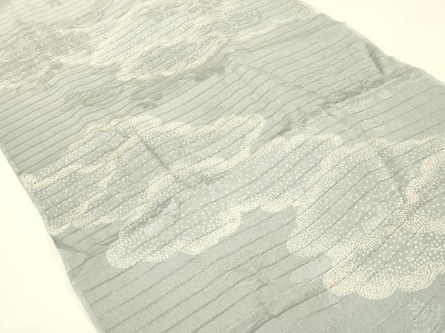  平和屋着物 夏物 和装小物 帯締め 帯揚げセット 雲 暈し染め 銀糸 ay 帯締め 帯留め 帯飾り