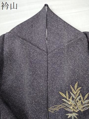 平和屋着物○訪問着 駒刺繍 流水籬松竹梅風景文 暈し染め 金彩 正絹