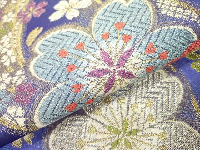  平和屋着物 六通柄袋帯 舞桜 金銀糸 正絹 op 袋帯 帯