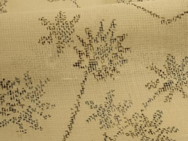  平和屋着物 夏物 紗紬 枝花文 正絹 jd 紬 着物