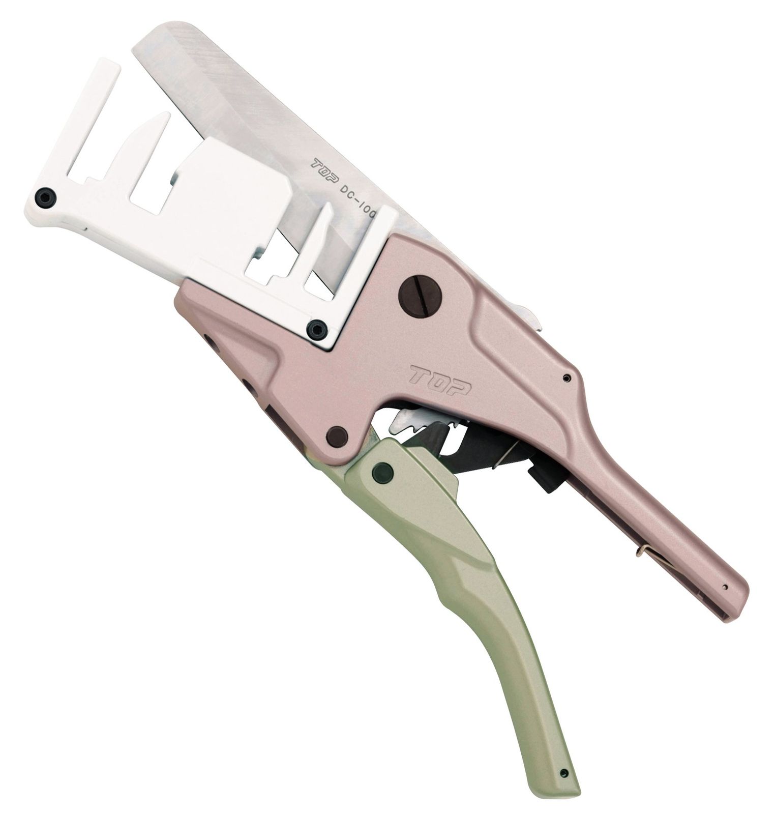 トップ工業 TOP エアコン用ダクトカッター 因幡電工推奨品 フタ 底部同時切断 エアコン 工具 DC-100M 燕三条