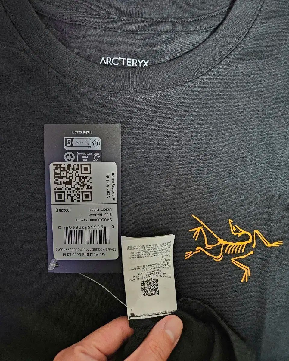 アークテリクス ロングスリーブ Tシャツ 24K ブラック