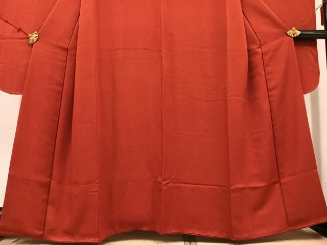 色無地 紅海老茶色