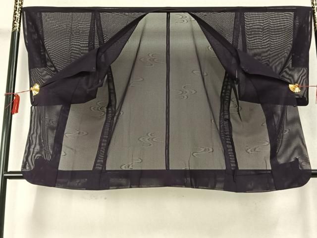 平和屋着物 道行コート スリーシーズン 春夏秋 塵除け 流水文 ロング丈 正絹 fy