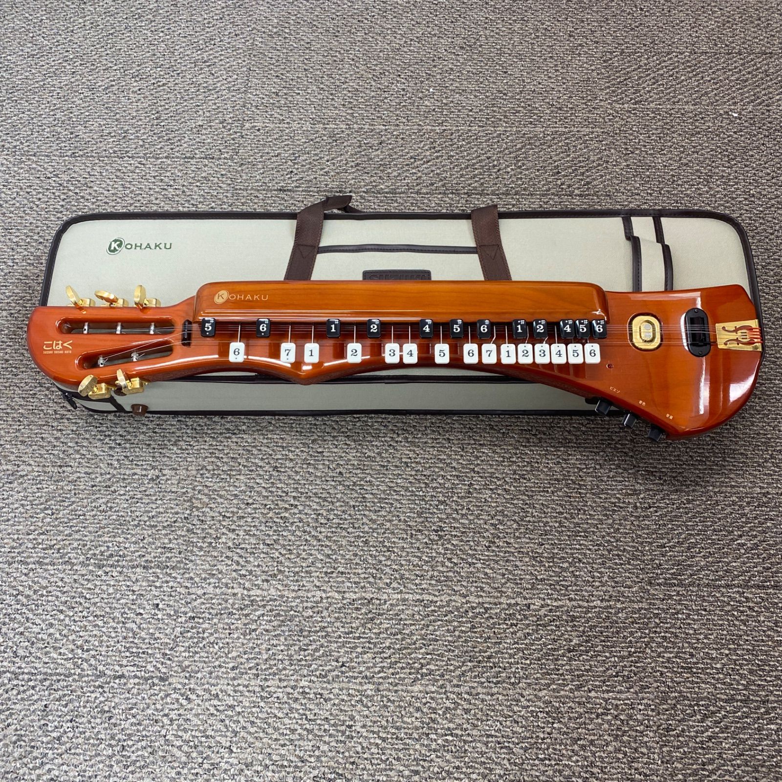 SUZUKI 電気大正琴 こはく ソプラノ CHK-1 ケース付き 管理番号SB782