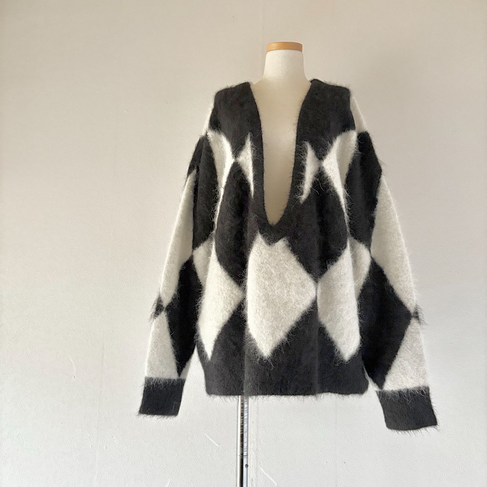 極美品 / THE SHINZONE ザ・シンゾーン / ARGYLE V-NECK PULLOVER