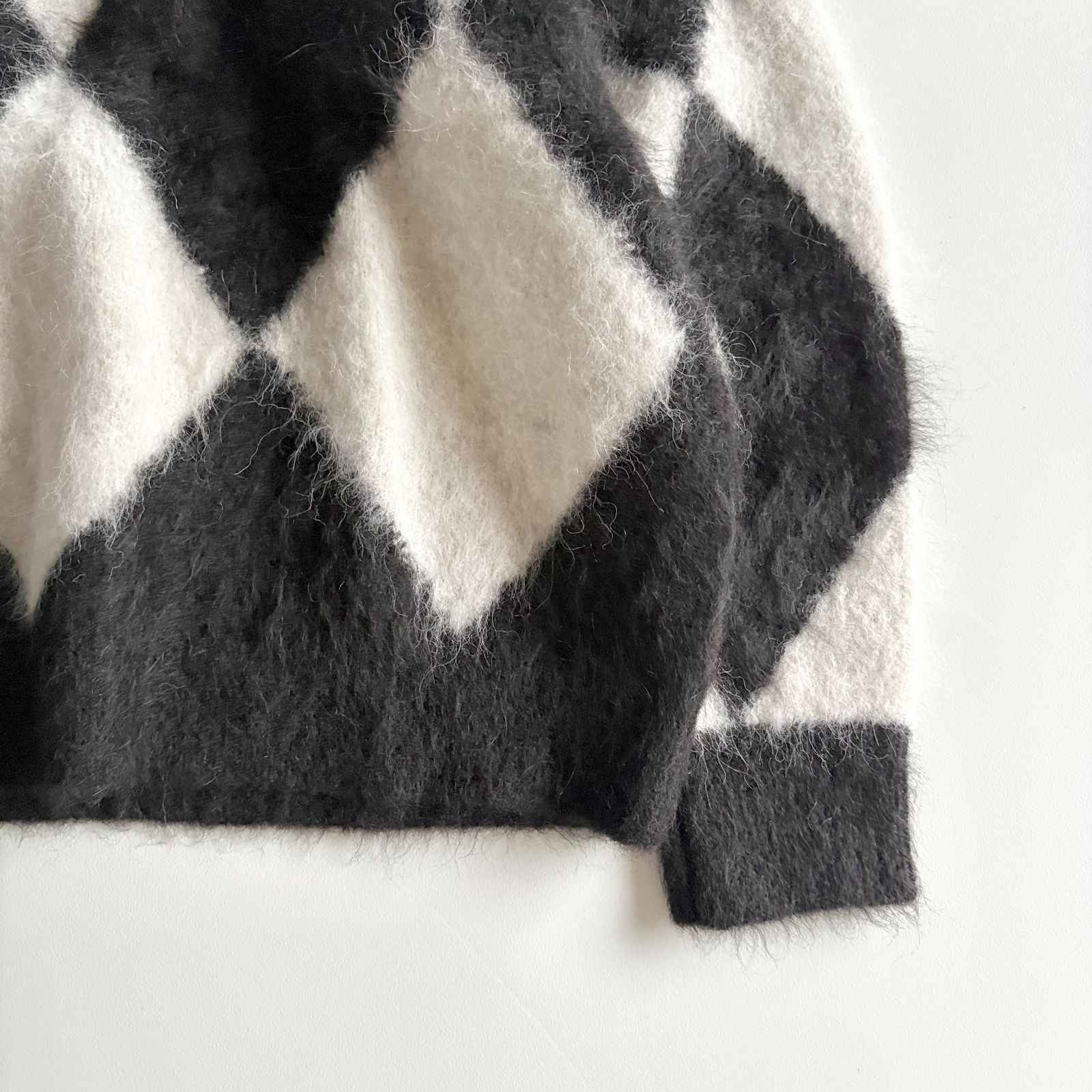 極美品 / THE SHINZONE ザ・シンゾーン / ARGYLE V-NECK PULLOVER