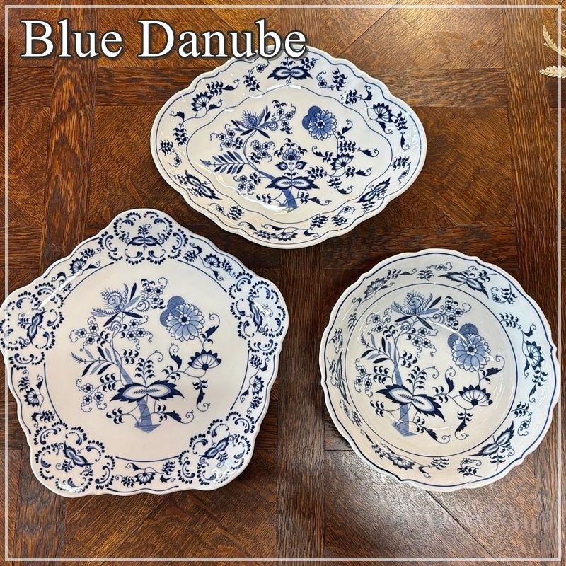 ★週末セール★BlueDanube　ブルーダニューブ　食器セット BLUE DANUBE ブルーダニューブ ブルーオニオン 青と白の花柄食器セット