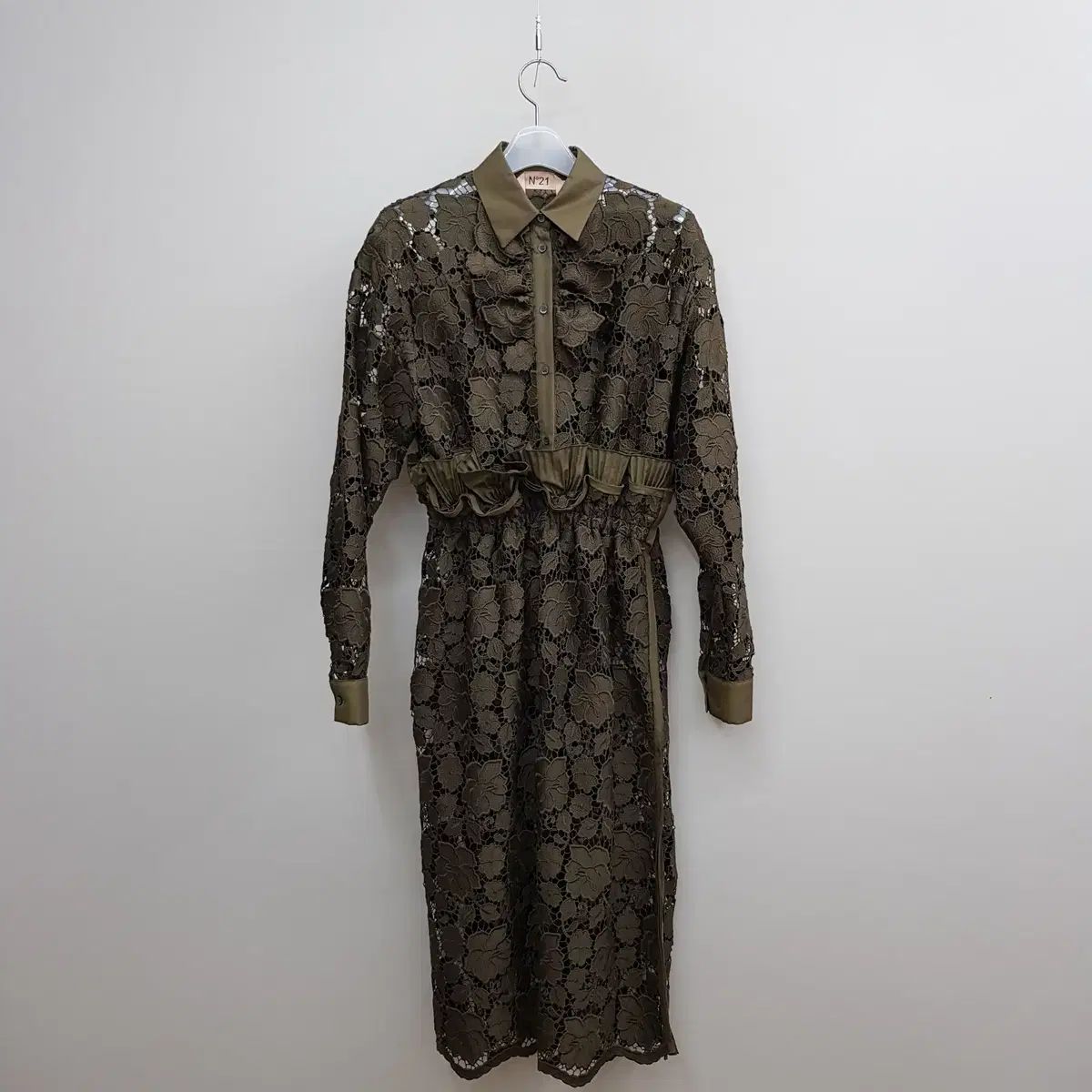 ナンバーツーアニメONEフラワーレースシャツLINEロングONE PIECE