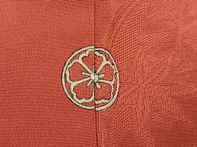 上質な色無地 草花地紋