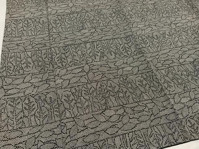  平和屋着物 上質な小紋 樹林文 黒地 正絹 ph 小紋 着物