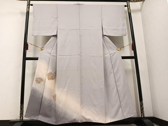 平和屋着物 訪問着 中国三大刺繍 スワトウ刺繍 汕頭刺繍 更紗花文 暈し染め 正絹 ph