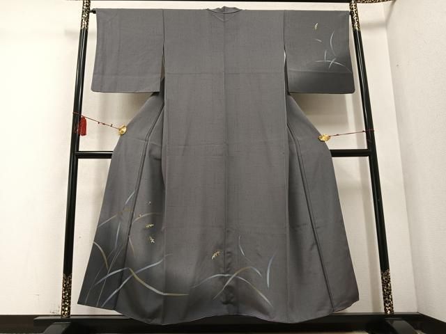 平和屋着物 訪問着 手描き 稲 てんとう虫 暈し染め 正絹 ph