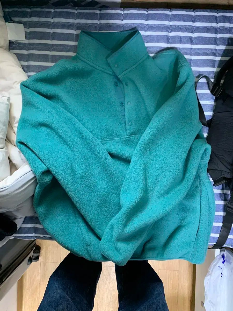 Steady Every Wear フリース プルオーバー ターコイズ 3