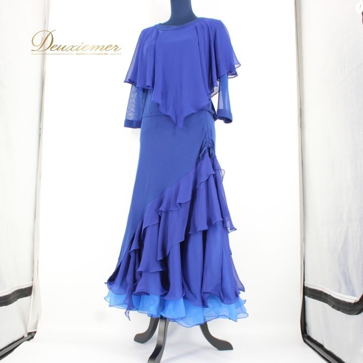 社交ダンス 衣装 スタンダード 上下セット ツーピース パーティ衣装