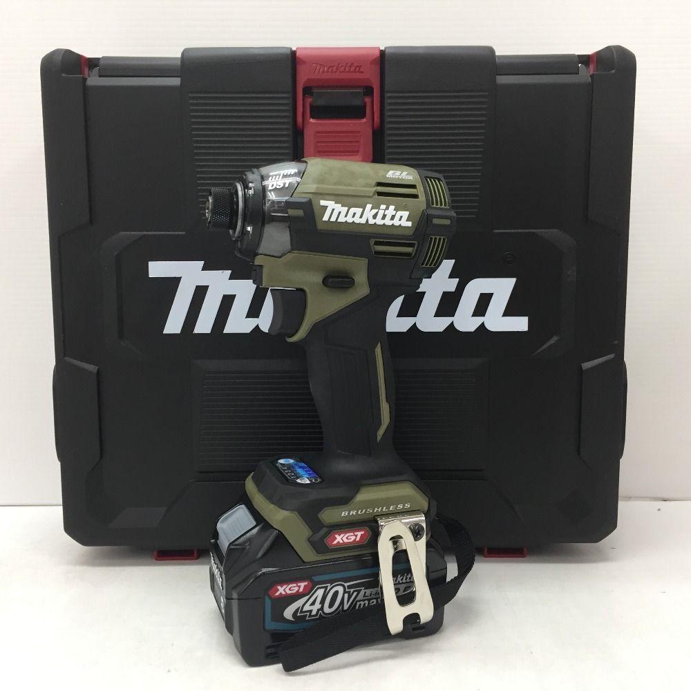 makita マキタ 40Vmax 2.5Ah 充電式インパクトドライバ オリーブ ケース 充電器 バッテリ2個セット TD002GRDXO