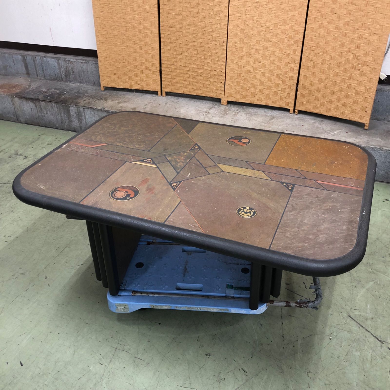 げ交渉 ポール キングマ作 コーヒーテーブル 石素材 ローテーブル アンティーク 直接 横浜市保土ヶ谷区