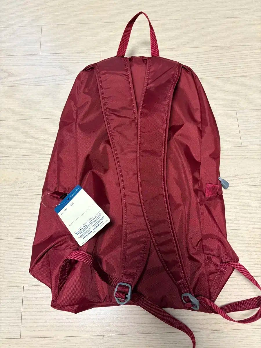 mont-bell モンベル ポケッタブル デイパック 15L ワインレッド