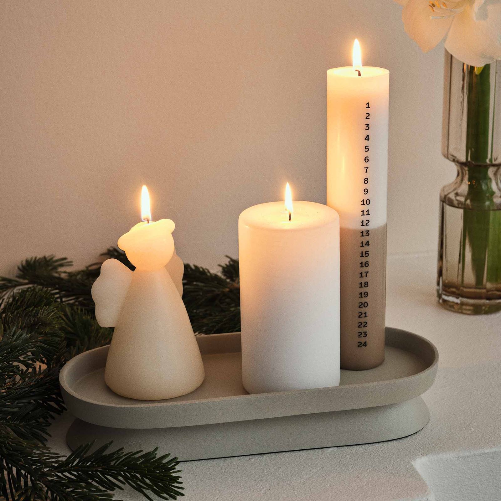 Broste Copenhagen ブロステコペンハーゲン キャンドルプレート Holger グレー 小物収納 キャンドルトレイ 97 x