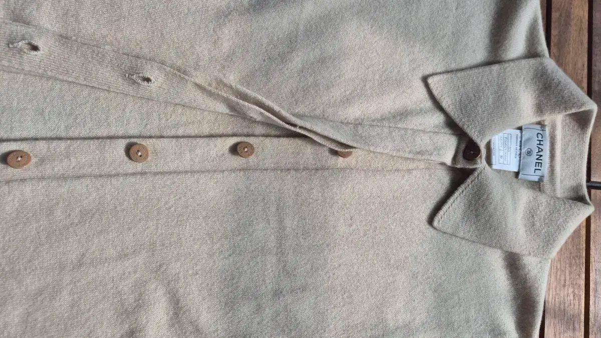 シャネル 正規品 カシミア 100 ノースリーブニット - メルカリ