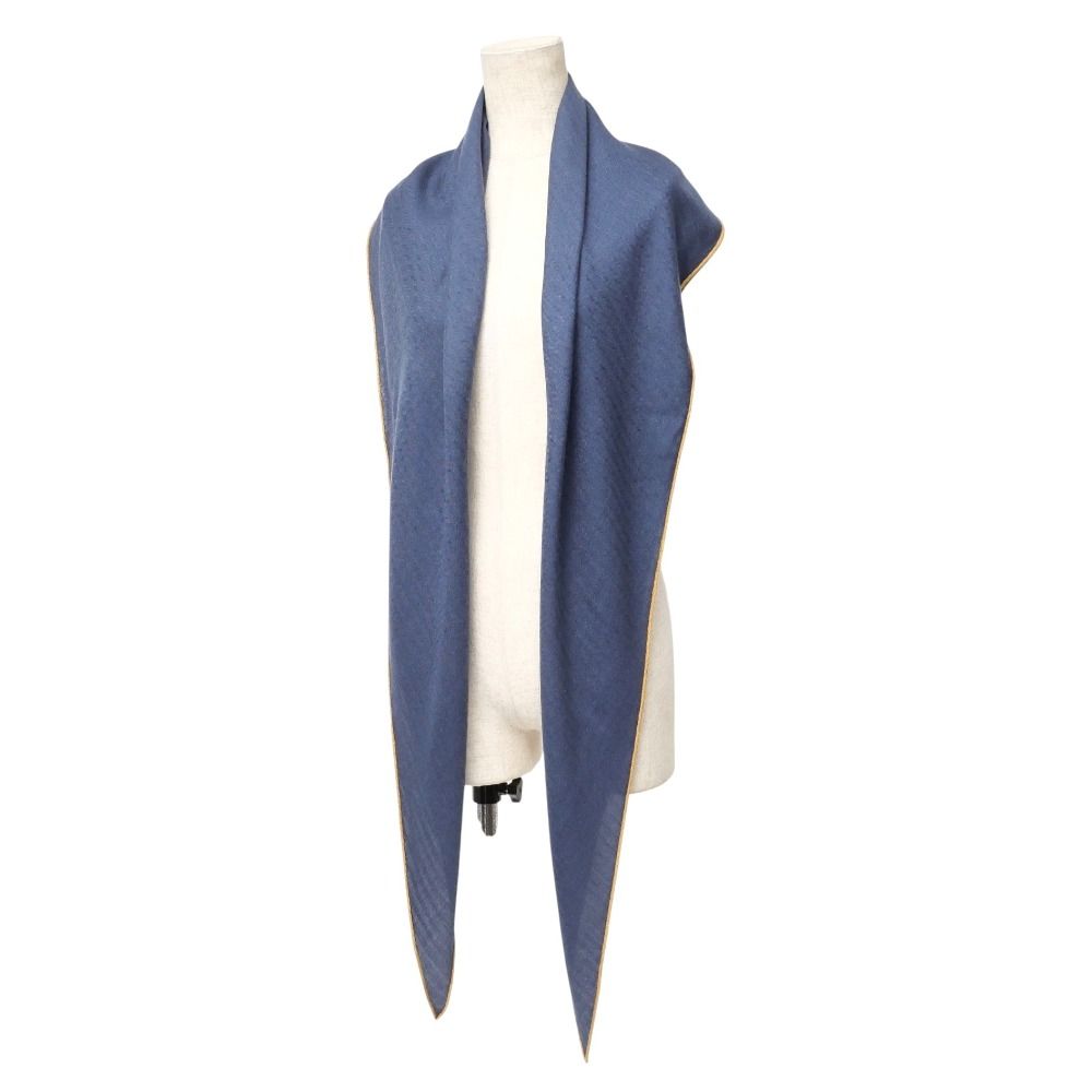 HERMES エルメス マフラー ロサンジュ ひし形 カシミヤ混 ストール ショール ブランド古着 RA 6520