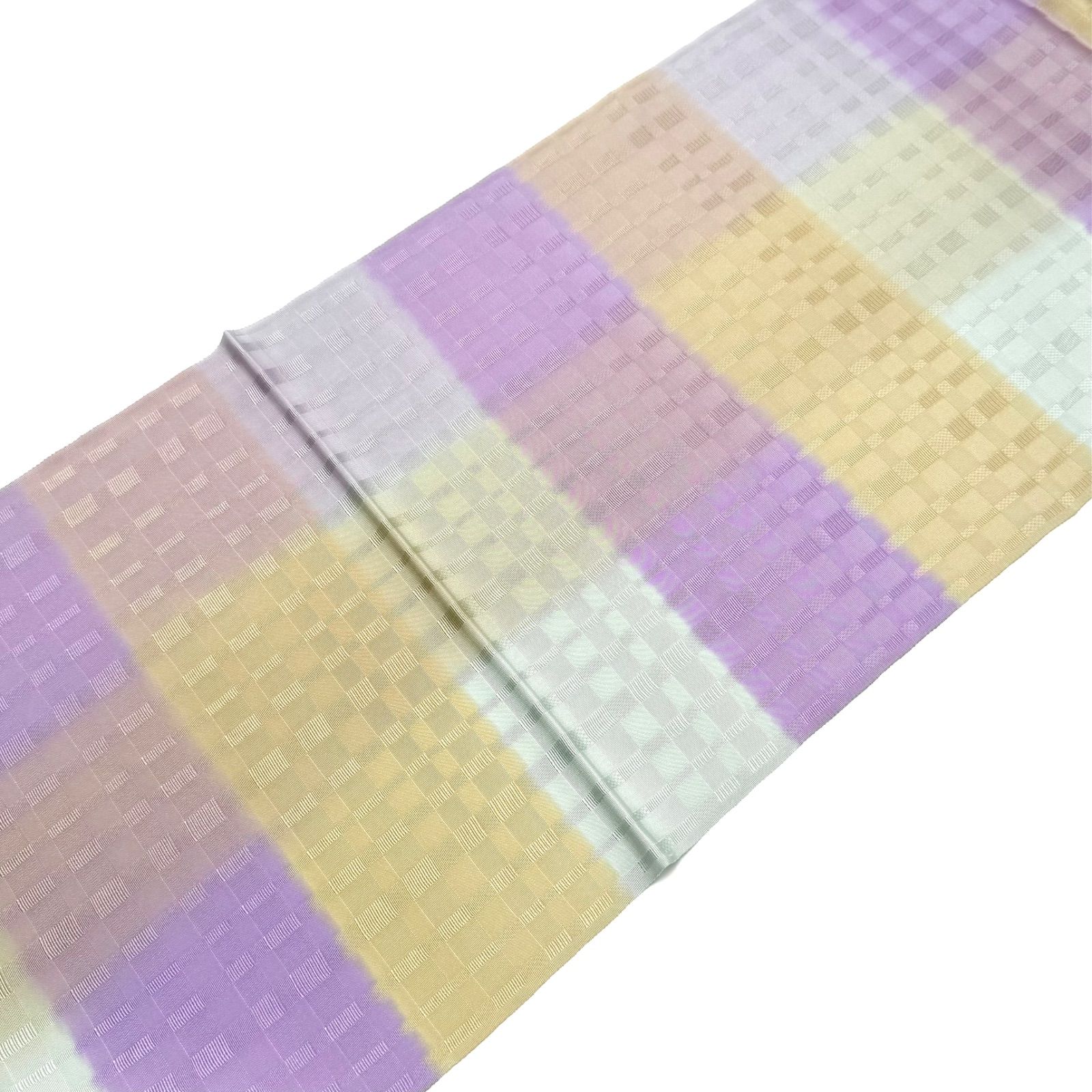 帯揚げ 和小物さくら 変り格子 三色ぼかし 0028