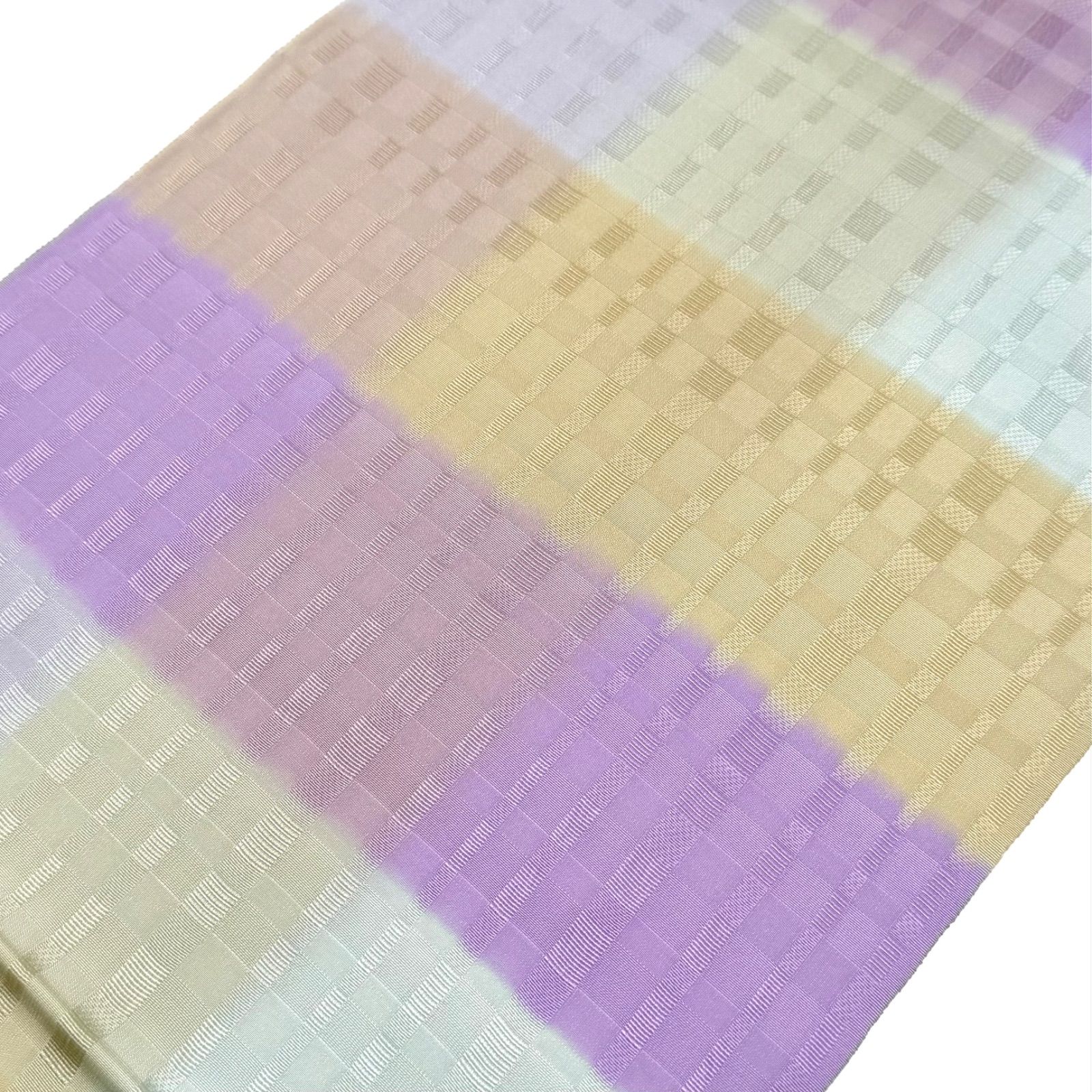 帯揚げ 和小物さくら 変り格子 三色ぼかし 0028