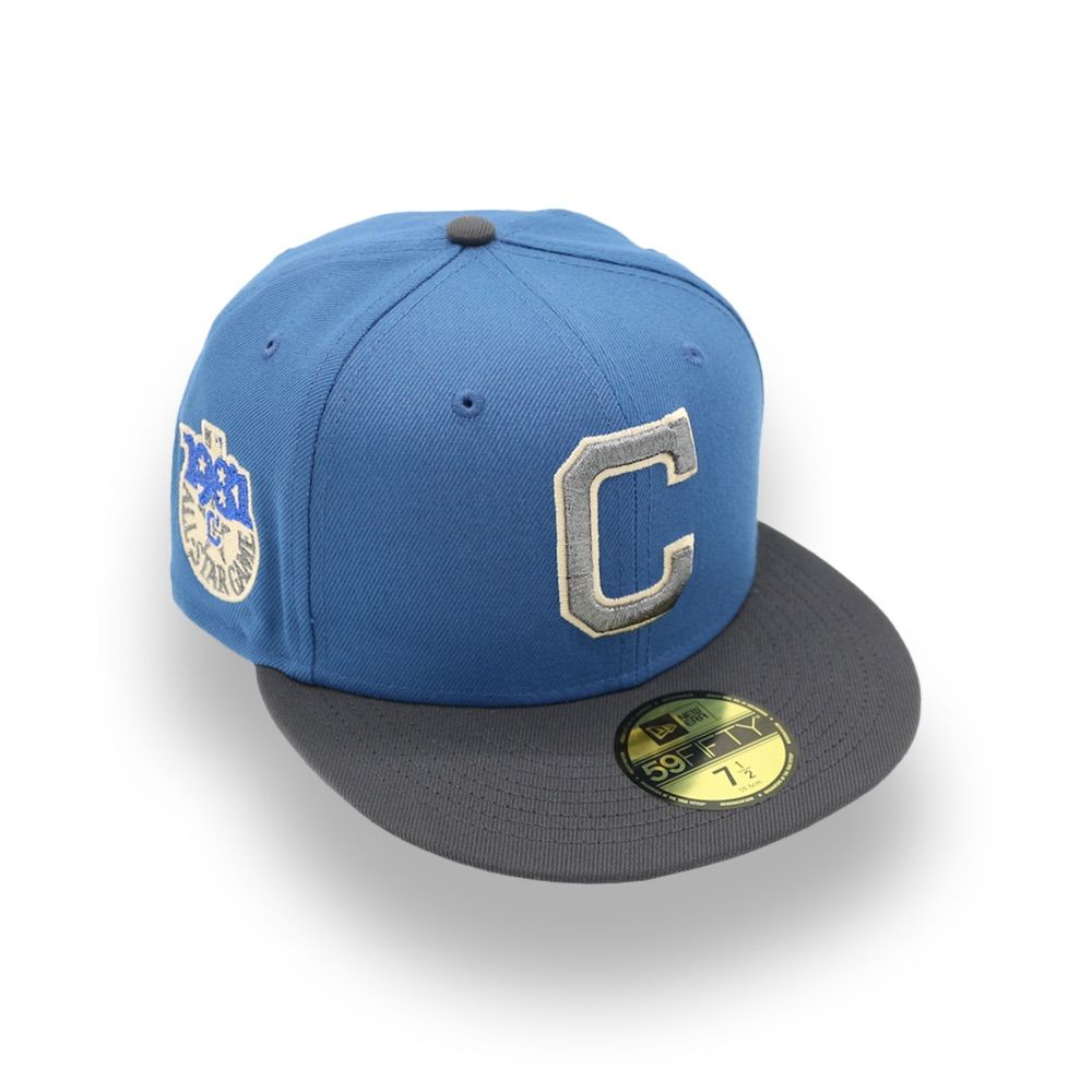 日本未発売 ニューエラ クリーブランド インディアンス 1981オールスターゲーム キャップ NEW ERA CLEVELAND INDIANS 1981 ALL STAR GAME SIDE PATCH 59FIFTY INDIGO CHARCOAL