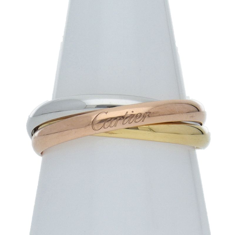 カルティエ トリニティリングSM 17 K 18 3 レディース